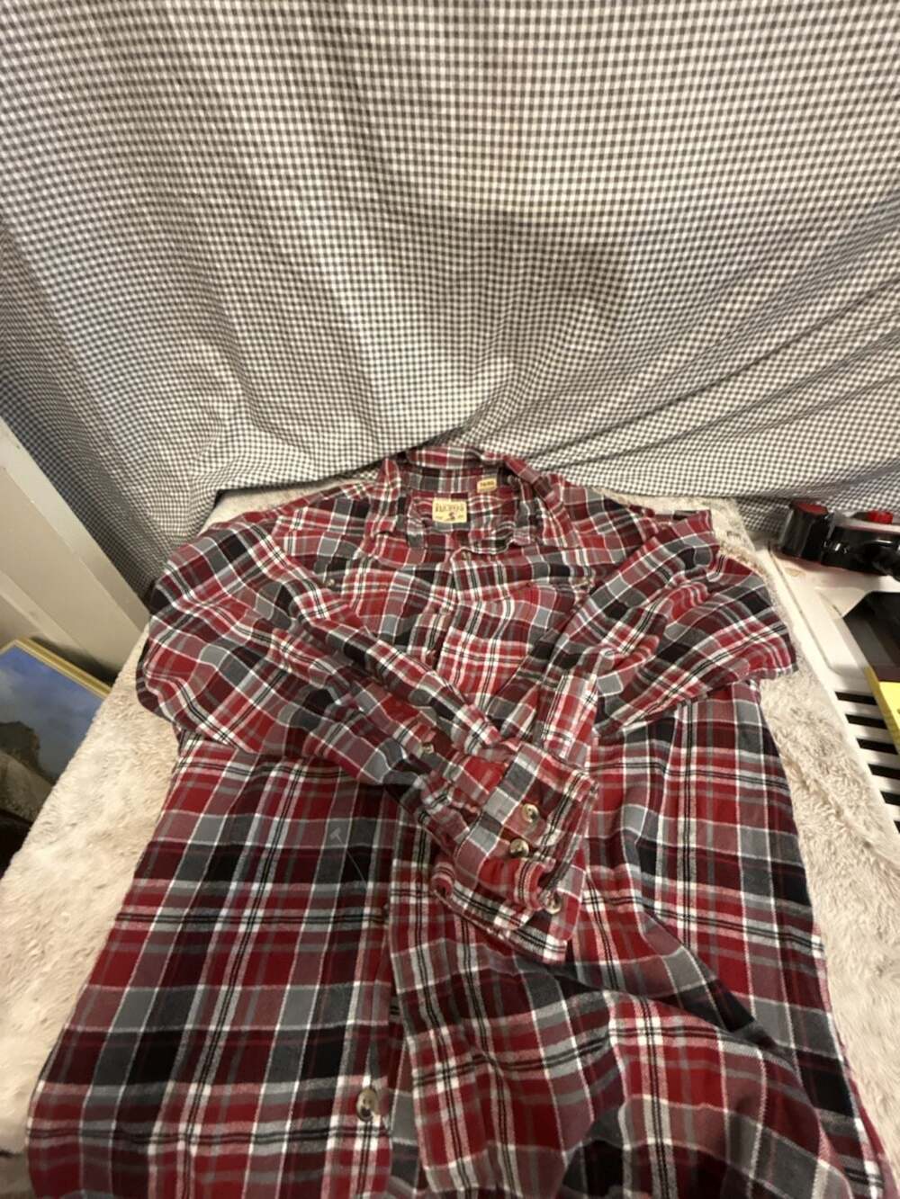 Red Head Brand Co. Men's Red Plaid Flannel Button-Down Shirt, XL